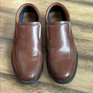 Dockers Men's Tan Leather Slip-On Loafers